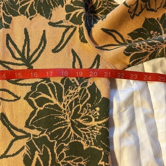 Soft Surroundings Desert Rose Peach Dreams Open Front Floral Cardigan Size M - Picture 8 of 8